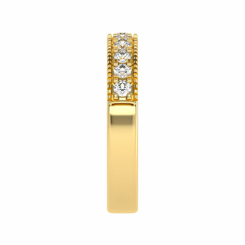 1/2 CT. Lab-Created Diamond Single Row Half Eternity band