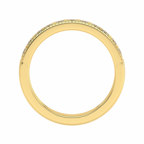 1/2 CT. Lab-Created Diamond Single Row Half Eternity band