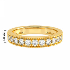 1/2 CT. Lab-Created Diamond Single Row Half Eternity band