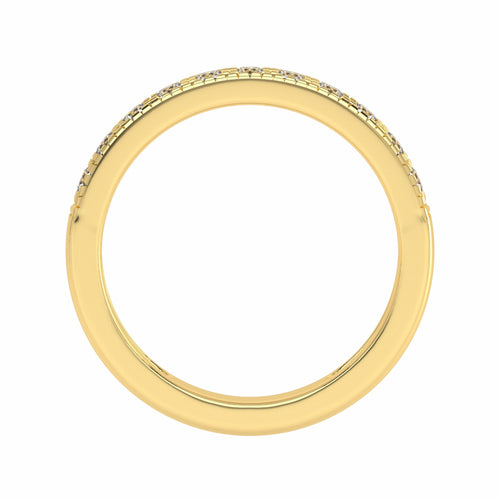 1/2 CT. Lab-Created Diamond Single Row Half Eternity band