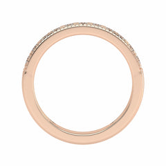 1/2 CT. Lab-Created Diamond Single Row Half Eternity band