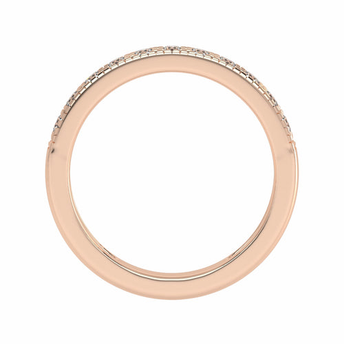 1/2 CT. Lab-Created Diamond Single Row Half Eternity band