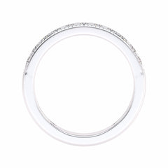 1/2 CT. Lab-Created Diamond Single Row Half Eternity band