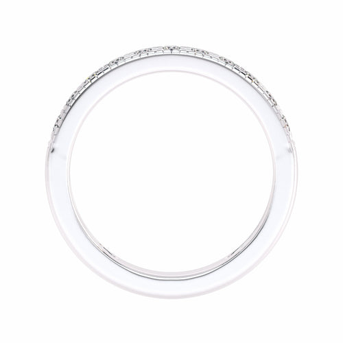 1/2 CT. Lab-Created Diamond Single Row Half Eternity band