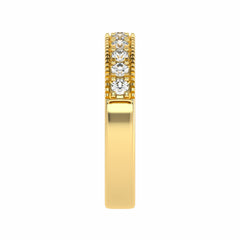1/2 CT. Lab-Created Diamond Single Row Half Eternity band