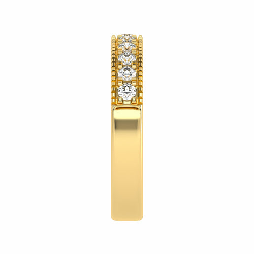 1/2 CT. Lab-Created Diamond Single Row Half Eternity band