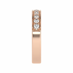 1/2 CT. Lab-Created Diamond Single Row Half Eternity band