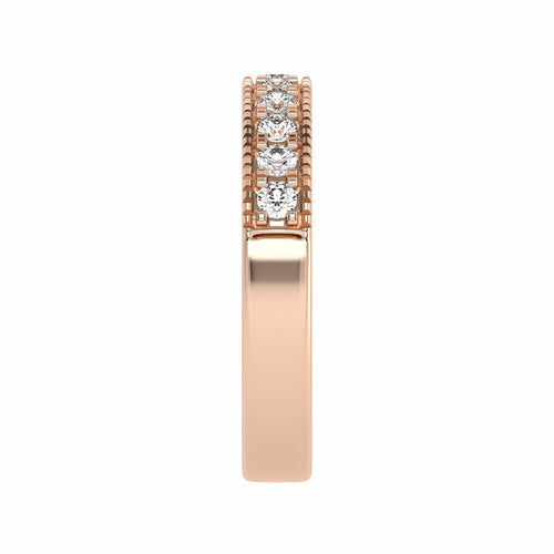 1/2 CT. Lab-Created Diamond Single Row Half Eternity band