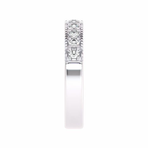 1/2 CT. Lab-Created Diamond Single Row Half Eternity band