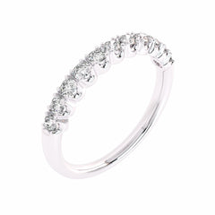 1/2 CT. Lab Created Diamond Single Row Half Eternity band