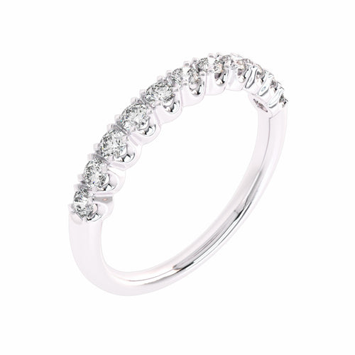 1/2 CT. Lab Created Diamond Single Row Half Eternity band
