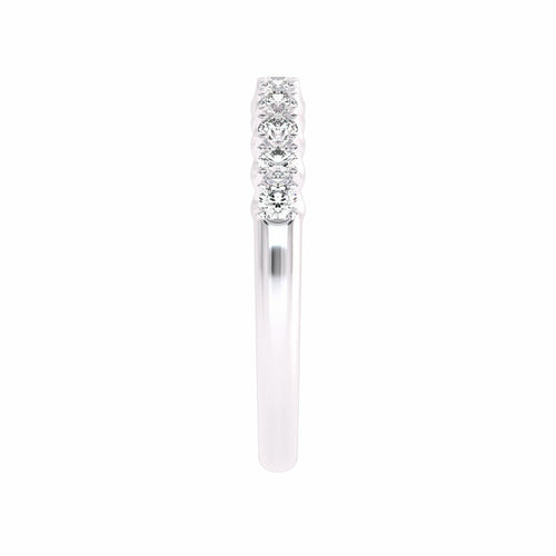 1/2 CT. Lab Created Diamond Single Row Half Eternity band
