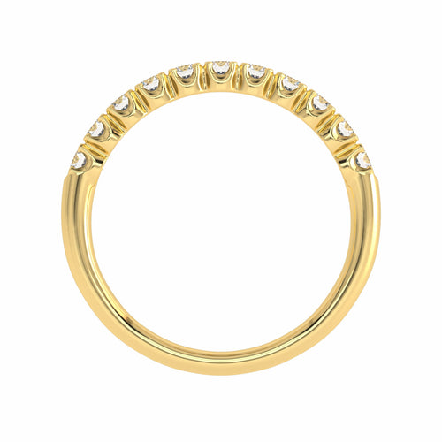 1/2 CT. Lab Created Diamond Single Row Half Eternity band