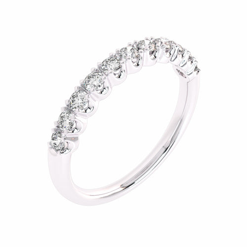 1/2 CT. Lab Created Diamond Single Row Half Eternity band