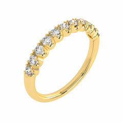 1/2 CT. Lab Created Diamond Single Row Half Eternity band