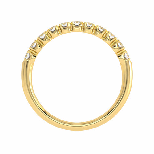1/2 CT. Lab Created Diamond Single Row Half Eternity band