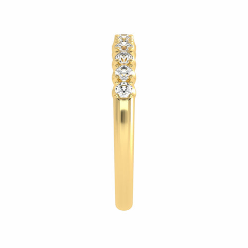 1/2 CT. Lab Created Diamond Single Row Half Eternity band