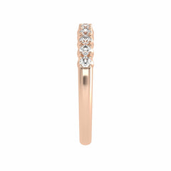1/2 CT. Lab Created Diamond Single Row Half Eternity band