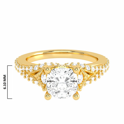 1 CT. Classic Lab Created Diamond Enagegement Ring