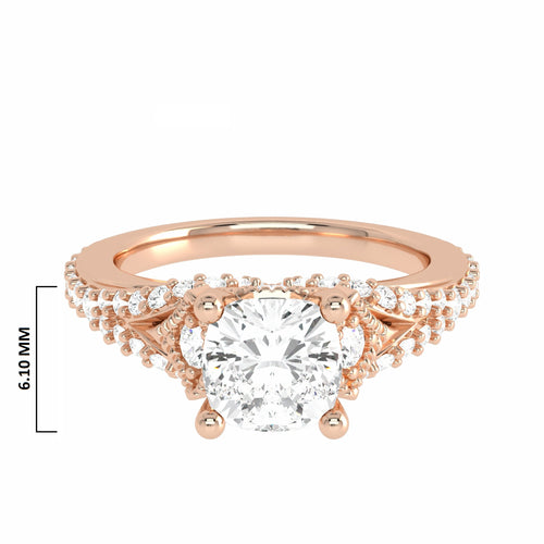 1 CT. Classic Lab Created Diamond Enagegement Ring