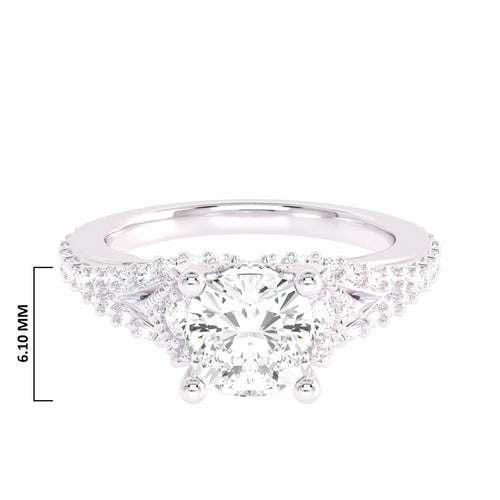 1 CT. Classic Lab Created Diamond Enagegement Ring