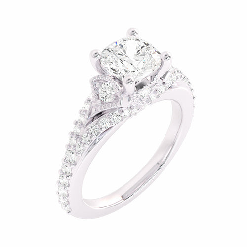 1 CT. Classic Lab Created Diamond Enagegement Ring