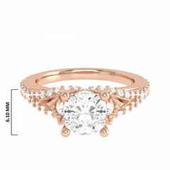 1 CT. Classic Lab Created Diamond Enagegement Ring