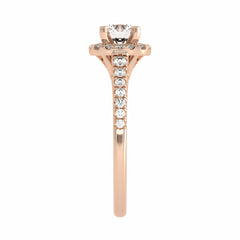 1 CT. Classic Halo Lab Created Daimaond Enagegement Ring