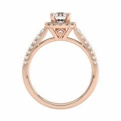 1 CT. Classic Halo Lab Created Daimaond Enagegement Ring