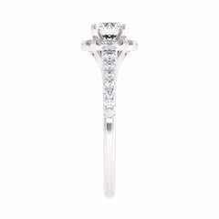1 CT. Classic Halo Lab Created Daimaond Enagegement Ring