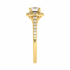 1 CT. Classic Halo Lab Created Daimaond Enagegement Ring