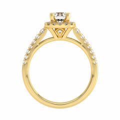 1 CT. Classic Halo Lab Created Daimaond Enagegement Ring