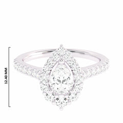 7/8 CT. Classic  Natural Diamond Engagement Ring.