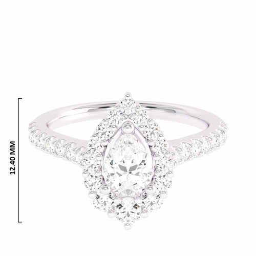 7/8 CT. Classic  Natural Diamond Engagement Ring.