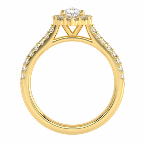 7/8 CT. Classic  Natural Diamond Engagement Ring.