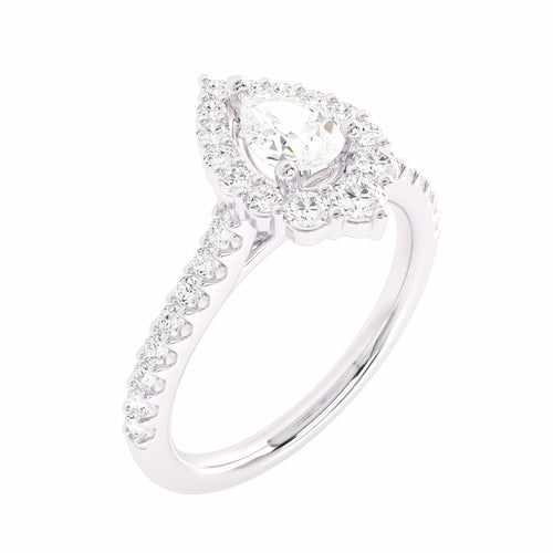 7/8 CT. Classic  Natural Diamond Engagement Ring.