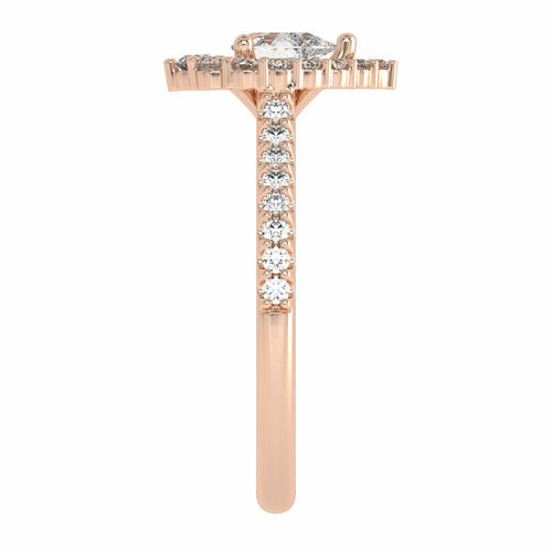 7/8 CT. Classic Lab Created Diamond Engagement Ring