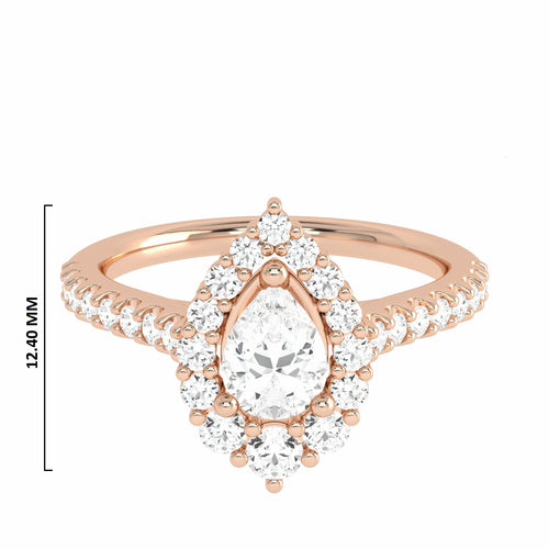 7/8 CT. Classic Lab Created Diamond Engagement Ring