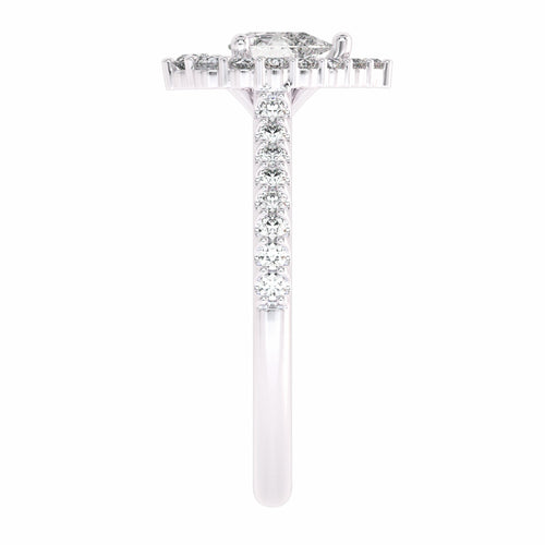 7/8 CT. Classic Lab Created Diamond Engagement Ring