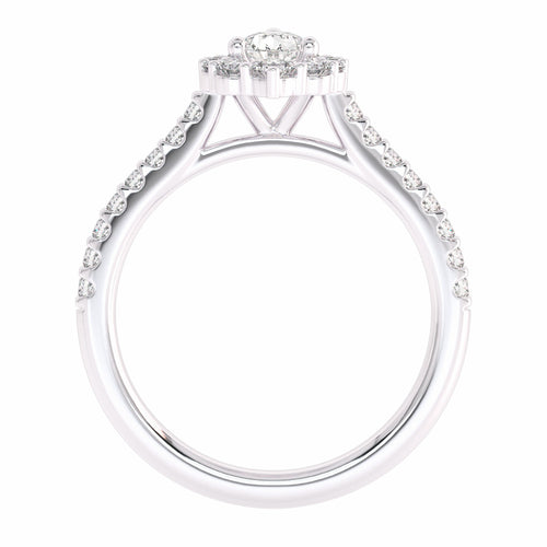 7/8 CT. Classic Lab Created Diamond Engagement Ring