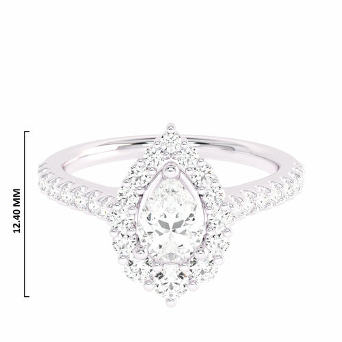 7/8 CT. Classic Lab Created Diamond Engagement Ring
