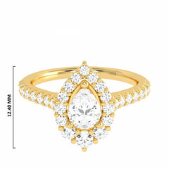 7/8 CT. Classic Lab Created Diamond Engagement Ring