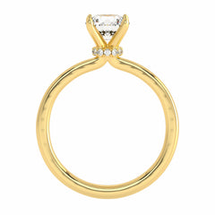 1 CT. Serenity Sparkle Round Solitaire Hidden Halo Engagement Ring