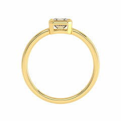 1/2 CT. Luminous Legacy Asscher Cut Bezel Set Solitaire Engagement Ring