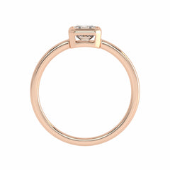 1/2 CT. Luminous Legacy Asscher Cut Bezel Set Solitaire Engagement Ring