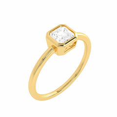 1/2 CT. Luminous Legacy Asscher Cut Bezel Set Solitaire Engagement Ring