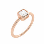 1/2 CT. Luminous Legacy Asscher Cut Bezel Set Solitaire Engagement Ring