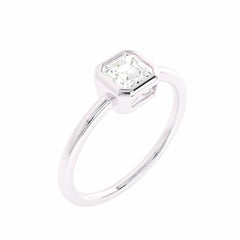 1/2 CT. Luminous Legacy Asscher Cut Bezel Set Solitaire Engagement Ring