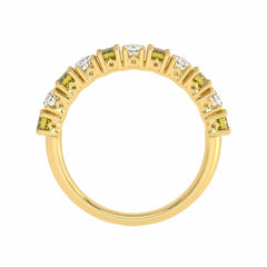 1 1/2 CT. Fancy Yellow Radiant Diamond Band Ring