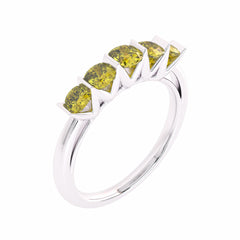 3/4 CT. Fancy Yellow Diamond Graduation Band Ring